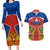Russia Couples Matching Long Sleeve Bodycon Dress and Hawaiian Shirt Russian Eagle and Kremlin - Wonder Print Shop