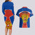 Russia Couples Matching Long Sleeve Bodycon Dress and Hawaiian Shirt Russian Eagle and Kremlin - Wonder Print Shop