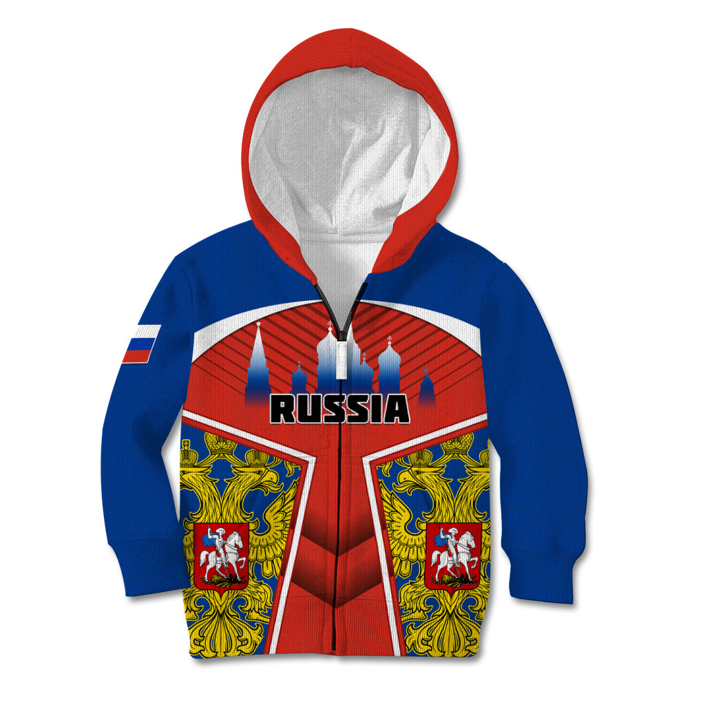Russia Kid Hoodie Russian Eagle and Kremlin - Wonder Print Shop