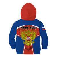 Personalised Russia Kid Hoodie Russian Eagle and Kremlin - Wonder Print Shop