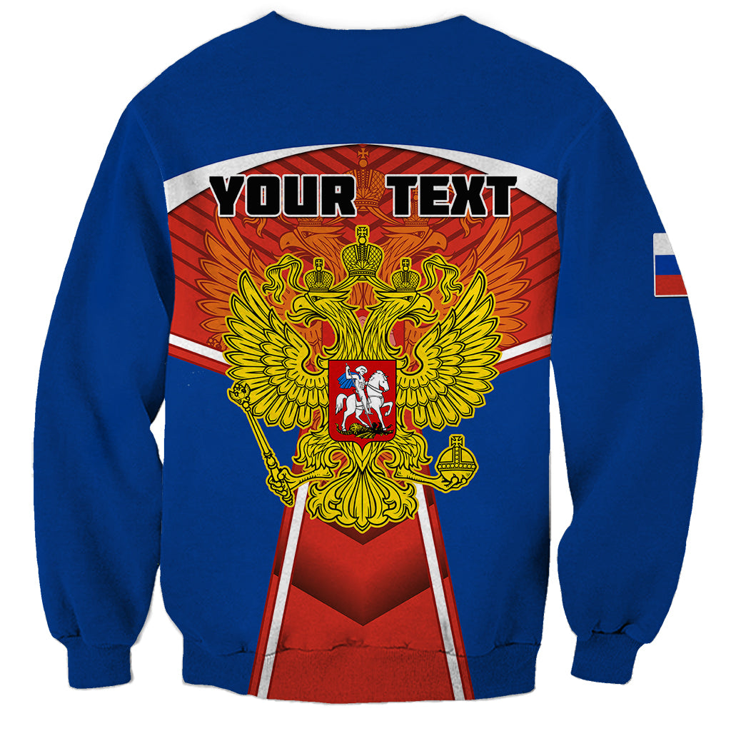 Personalised Russia Sweatshirt Russian Eagle and Kremlin - Wonder Print Shop