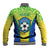 Brazil Football Baseball Jacket Brasil Leopard Pattern - Wonder Print Shop