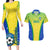 Brazil Football Couples Matching Long Sleeve Bodycon Dress and Hawaiian Shirt Brasil Leopard Pattern - Wonder Print Shop