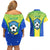 Brazil Football Couples Matching Off Shoulder Short Dress and Hawaiian Shirt Brasil Leopard Pattern - Wonder Print Shop
