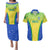 Brazil Football Couples Matching Puletasi Dress and Hawaiian Shirt Brasil Leopard Pattern - Wonder Print Shop