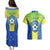 Brazil Football Couples Matching Puletasi Dress and Hawaiian Shirt Brasil Leopard Pattern - Wonder Print Shop