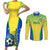 Brazil Football Couples Matching Short Sleeve Bodycon Dress and Long Sleeve Button Shirts Brasil Leopard Pattern - Wonder Print Shop