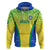 Brazil Football Hoodie Brasil Leopard Pattern - Wonder Print Shop
