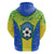 Brazil Football Hoodie Brasil Leopard Pattern - Wonder Print Shop