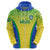 Brazil Football Hoodie Brasil Leopard Pattern - Wonder Print Shop