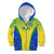 Brazil Football Kid Hoodie Brasil Leopard Pattern - Wonder Print Shop