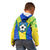 Brazil Football Kid Hoodie Brasil Leopard Pattern - Wonder Print Shop