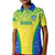 Brazil Football Kid Polo Shirt Brasil Leopard Pattern - Wonder Print Shop