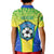 Brazil Football Kid Polo Shirt Brasil Leopard Pattern - Wonder Print Shop
