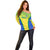 Brazil Football Off Shoulder Sweater Brasil Leopard Pattern - Wonder Print Shop