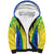 Brazil Football Sherpa Hoodie Brasil Leopard Pattern - Wonder Print Shop