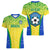 Brazil Football Women V Neck T Shirt Brasil Leopard Pattern - Wonder Print Shop