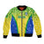 Personalised Brazil Football Bomber Jacket Brasil Leopard Pattern - Wonder Print Shop