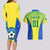 Personalised Brazil Football Couples Matching Long Sleeve Bodycon Dress and Hawaiian Shirt Brasil Leopard Pattern - Wonder Print Shop