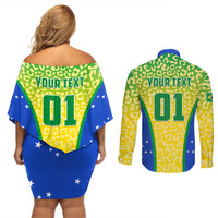Personalized Brazil leopard back design dress and shirt with YOUR TEXT 01 print