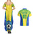 Personalised Brazil Football Couples Matching Summer Maxi Dress and Hawaiian Shirt Brasil Leopard Pattern - Wonder Print Shop