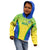 Personalised Brazil Football Kid Hoodie Brasil Leopard Pattern - Wonder Print Shop