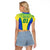 Personalised Brazil Football Raglan Cropped T Shirt Brasil Leopard Pattern - Wonder Print Shop