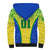 Personalised Brazil Football Sherpa Hoodie Brasil Leopard Pattern - Wonder Print Shop