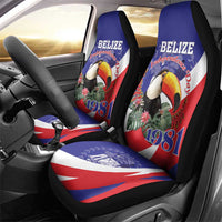 Belize Independence Day 1981 Car Seat Cover Bileez Keel Billed Toucan - Wonder Print Shop