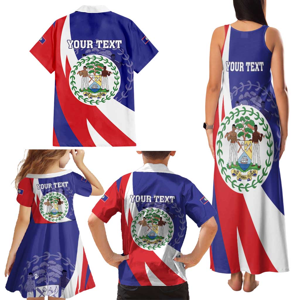 Belize Independence Day 1981 Family Matching Tank Maxi Dress and Hawaiian Shirt Bileez Keel Billed Toucan - Wonder Print Shop
