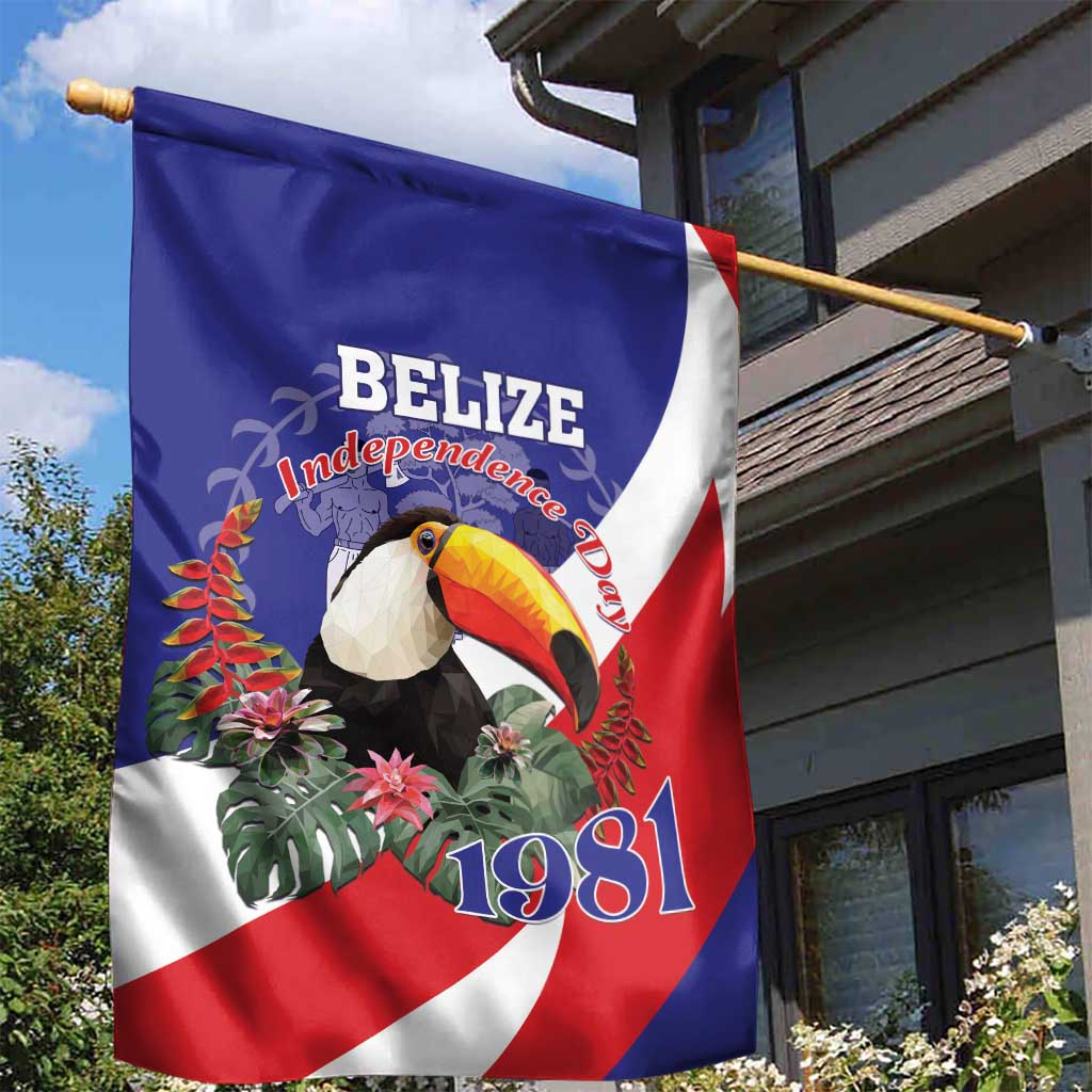 Belize Independence Day 1981 Garden Flag Bileez Keel Billed Toucan - Wonder Print Shop