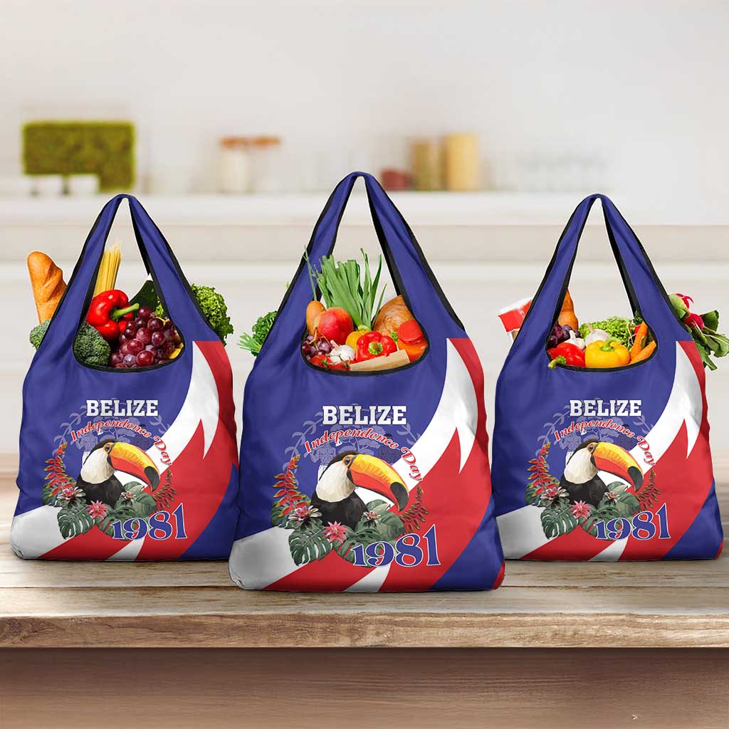 Belize Independence Day 1981 Grocery Bag Bileez Keel Billed Toucan