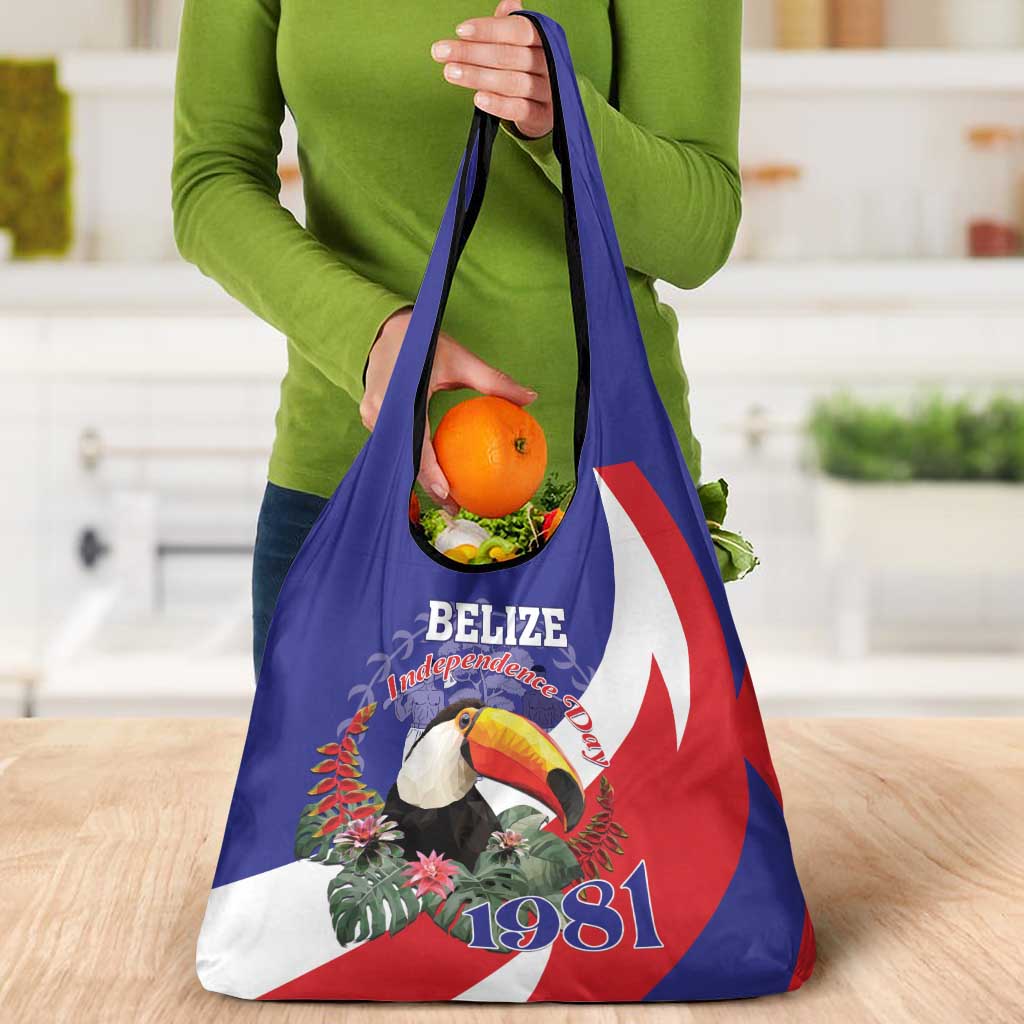 Belize Independence Day 1981 Grocery Bag Bileez Keel Billed Toucan