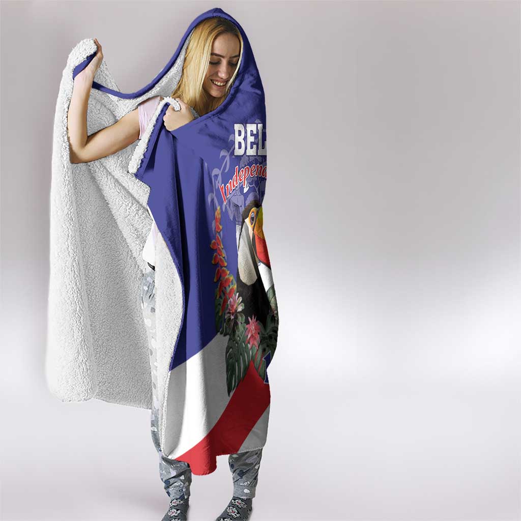 Belize Independence Day 1981 Hooded Blanket Bileez Keel Billed Toucan