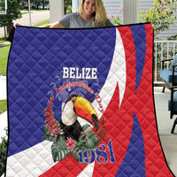 Belize Independence Day 1981 Quilt Bileez Keel Billed Toucan - Wonder Print Shop