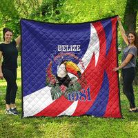 Belize Independence Day 1981 Quilt Bileez Keel Billed Toucan - Wonder Print Shop