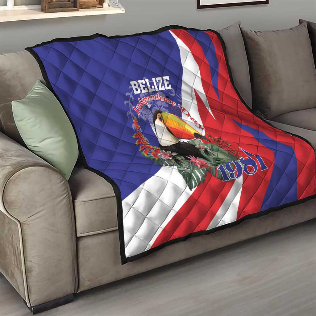 Belize Independence Day 1981 Quilt Bileez Keel Billed Toucan - Wonder Print Shop