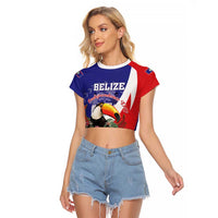 Belize Independence Day 1981 Raglan Cropped T Shirt Bileez Keel Billed Toucan - Wonder Print Shop