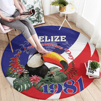 Belize Independence Day 1981 Round Carpet Bileez Keel Billed Toucan