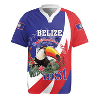 Belize Independence Day 1981 Rugby Jersey Bileez Keel Billed Toucan - Wonder Print Shop