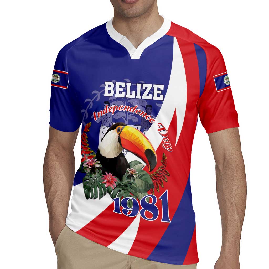 Belize Independence Day 1981 Rugby Jersey Bileez Keel Billed Toucan - Wonder Print Shop