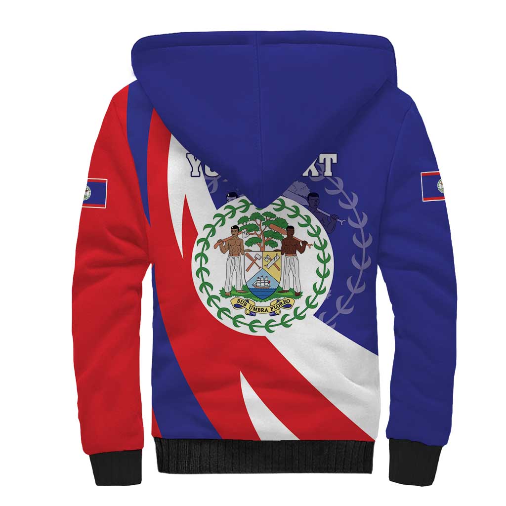 Belize Independence Day 1981 Sherpa Hoodie Bileez Keel Billed Toucan - Wonder Print Shop