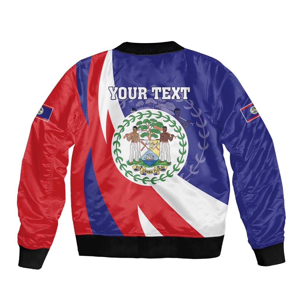 Belize Independence Day 1981 Sleeve Zip Bomber Jacket Bileez Keel Billed Toucan - Wonder Print Shop