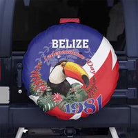 Belize Independence Day 1981 Spare Tire Cover Bileez Keel Billed Toucan - Wonder Print Shop
