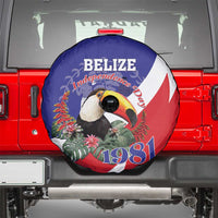 Belize Independence Day 1981 Spare Tire Cover Bileez Keel Billed Toucan - Wonder Print Shop