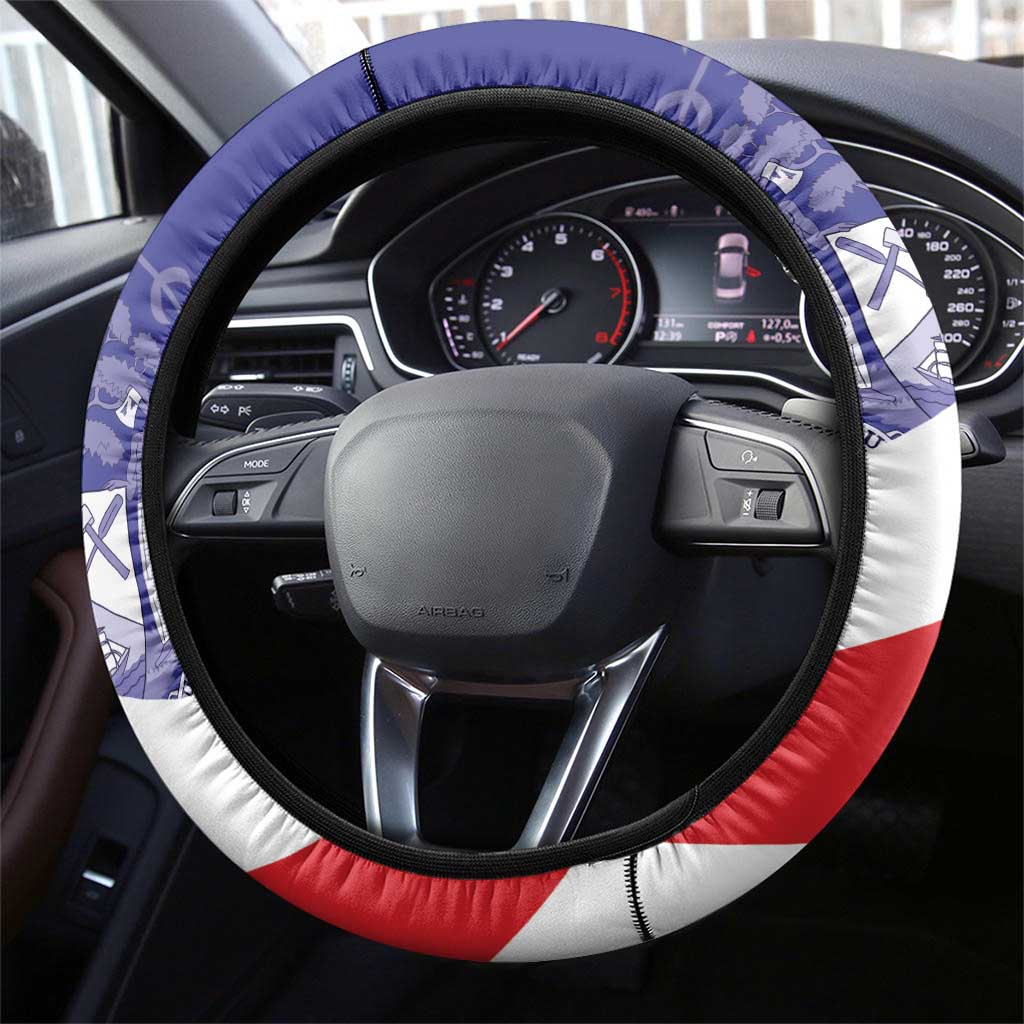 Belize Independence Day 1981 Steering Wheel Cover Bileez Keel Billed Toucan - Wonder Print Shop