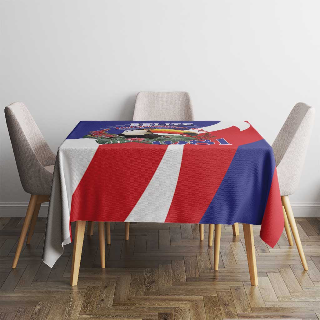 Belize Independence Day 1981 Tablecloth Bileez Keel Billed Toucan - Wonder Print Shop