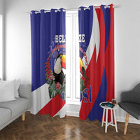 Belize Independence Day 1981 Window Curtain Bileez Keel Billed Toucan - Wonder Print Shop