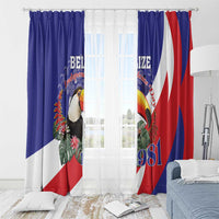Belize Independence Day 1981 Window Curtain Bileez Keel Billed Toucan - Wonder Print Shop