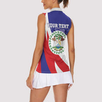 Belize Independence Day 1981 Women Sleeveless Polo Shirt Bileez Keel Billed Toucan - Wonder Print Shop